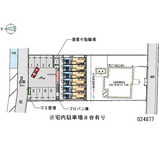 ★手数料０円★松山市針田町　月極駐車場（LP）